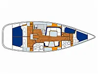 Sun Odyssey 43 - Layout image