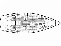 Bavaria 38 Cruiser - Layout image