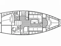 Bavaria 33 Cruiser - Layout image