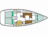 Oceanis 37 - Layout image