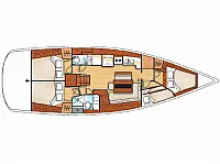 Oceanis 46 - Layout image