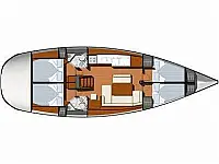 Sun Odyssey 44 i - Layout image