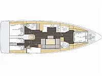 Bavaria C46 - Layout image