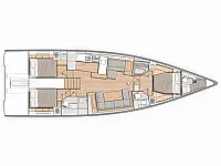 Oceanis 54 - Layout image