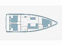 Bavaria C42 - Layout image