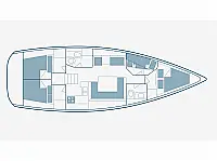 Sun Odyssey 449 - Layout image