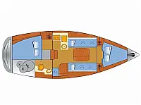 Bavaria 30 Cruiser - Layout image