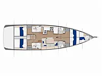 Sun Odyssey 490 - Layout image