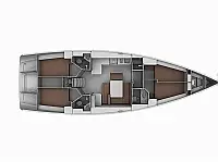 Bavaria 45 Cruiser - Layout image