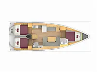 Bavaria C42 - Layout image