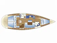 Bavaria 42 Cruiser - Layout image