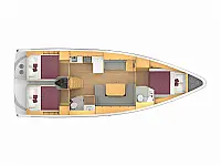 Bavaria C42 - Layout image