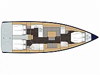 Bavaria C45 Style - Layout image