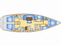 Bavaria 50 Cruiser - Layout image