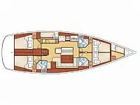 Oceanis 54 - Layout image