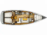 Sunsail 41 - Layout image