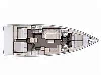 Dufour 470 /5cab - Layout image