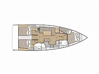 Oceanis 40.1 /4cab - Layout image