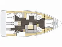 Bavaria C46/4 cbs - Layout image