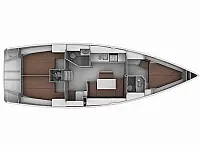 Bavaria 40 Cruiser - Layout image