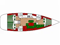 Oceanis Clipper 423 - Layout image