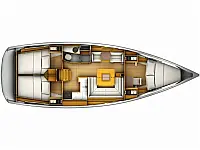 Sun Odyssey 419 - Layout image