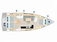 Hanse 460 - Layout image