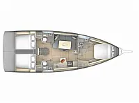 Dufour 41 - Layout image