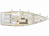 Hanse 508 - Layout image