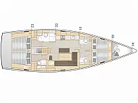 Hanse 508 - Layout image