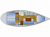 Bavaria 38 Cruiser - Layout image