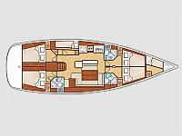 Oceanis 50 Family - Layout image