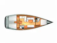 Dufour 40 E Performance - Layout image