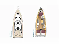 Bavaria C42 - Layout image