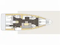 Bavaria C46 - Layout image