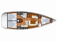 Sun Odyssey 39i - Layout image