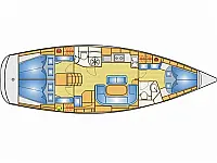 Bavaria 40 Cruiser - Layout image