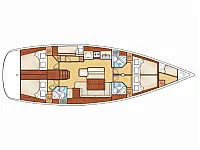 Oceanis 50 - Layout image