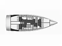 Dufour 460 - Layout image