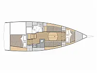 Oceanis 34.1 - Layout image