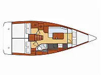 Oceanis 35 - Layout image