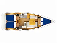 Sun Odyssey 389 - Layout image