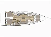 Oceanis 46.1 - Layout image