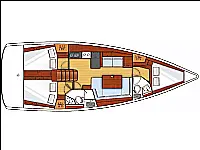 Oceanis 41 - Layout image