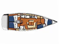 Beneteau Oceanis 43  Refited 2022 - Layout image