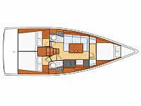 Oceanis 38 - Layout image