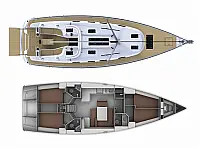 Bavaria Cruiser 45 - Layout image