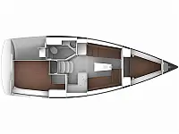 Bavaria 34 - Layout image