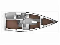 Bavaria Cruiser 34 - Layout image