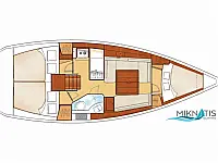 Oceanis 34 - Layout image